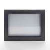 Charcoal 20x24 Shadow Box Solid Wood Display Frame with Silver