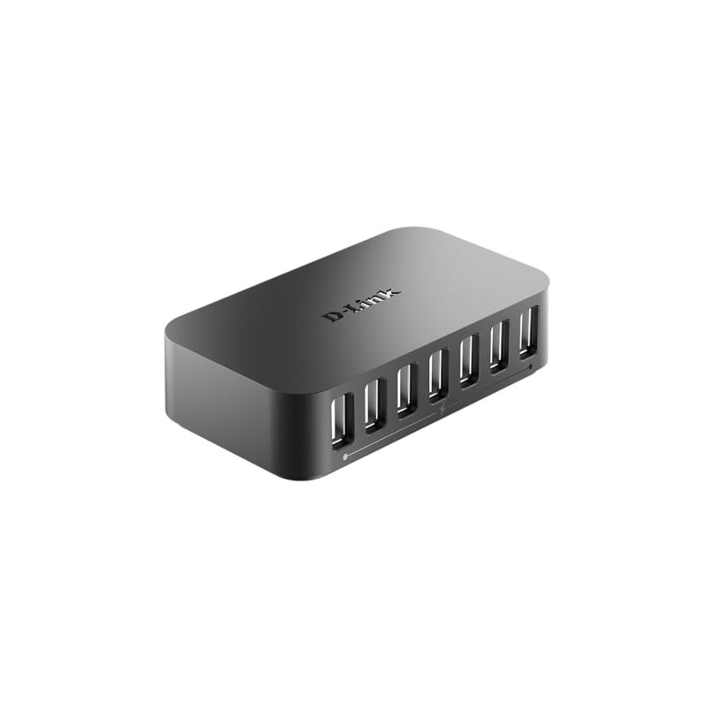 D-Link DUB-H7/B 7-Port USB 2.0 Hub - UK Version