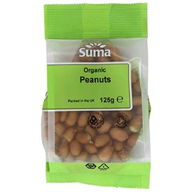Suma Organic Peanuts 125 g (Pack of 6)