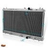2-Row Full Aluminum Core Dual Core Racing Radiator Compatible with