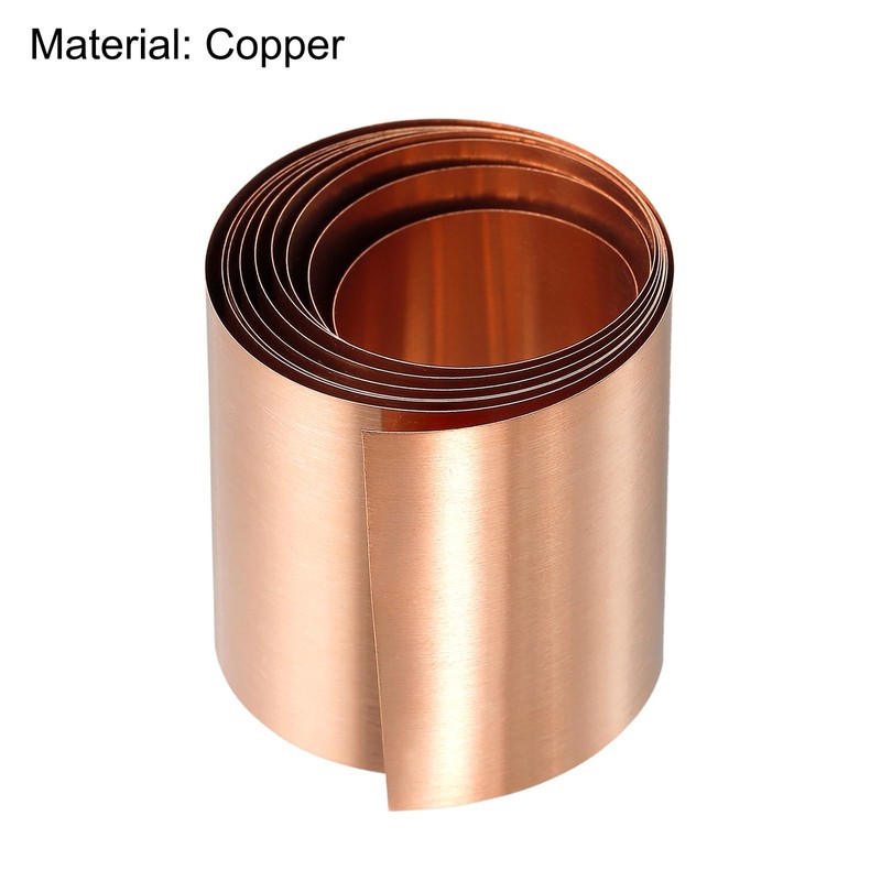 QUARKZMAN Copper Sheet Roll Metal Foil Plate 1000 mm x