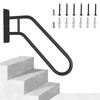 Outdoor Handrail for 1-3 Steps, 22.8" Length Wall Mount Stair