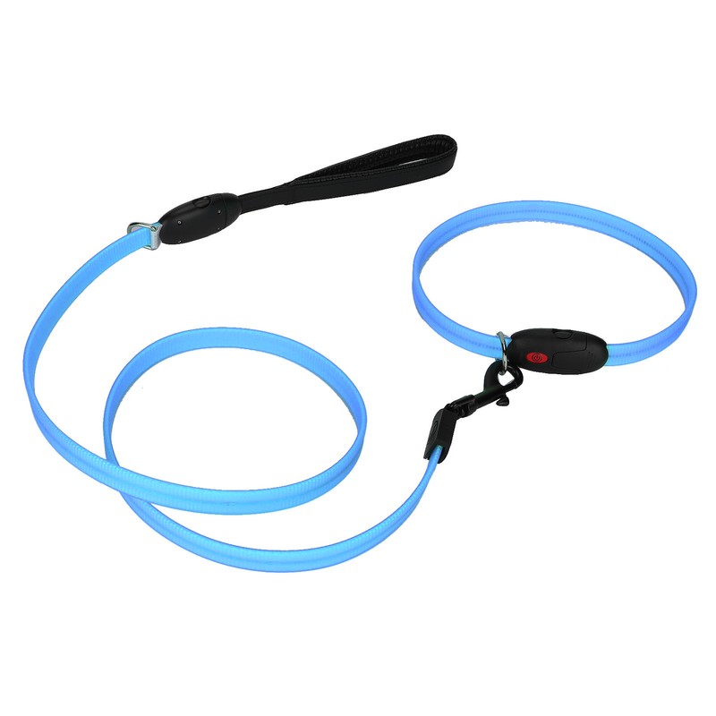 Outdoor Dog LED Collars with Leashes Set USB Rechargeable Pet