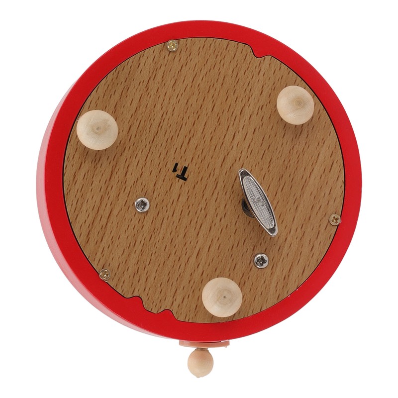 Christmas Music Box Wood Carousel Delicate Clockwork Musical Box Decoration