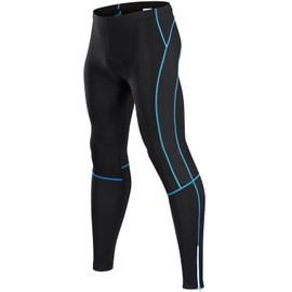 qualidyne Men's Cycling Pants 4D Padded Bike Pants Road Biking Tights Bicycle Pants