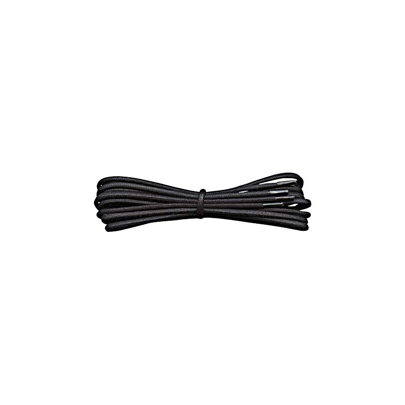 Fabmania Black Waxed Cotton Shoelaces - 75 cm