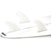 DORSAL Surfboard Fins Thruster 3 Set Future Compatible Medium White