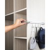 BaiNong 12 inch Valet Rod for Closets Pull Out Closet