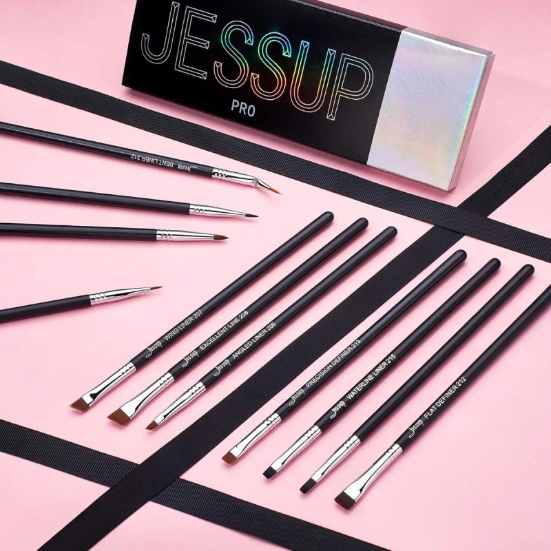 Jessup Kit 11pcs De Brochas Delineadores De Ojos,t324