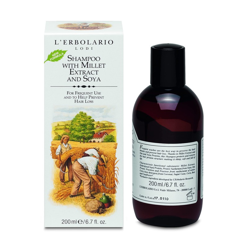L'Erbolario Shampoo with Millet and Soya Extract