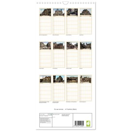 Familienplaner 2026 - Es war einmal... in Frankfurt mit 5 Spalten (Wandkalender, 21 cm x 45 cm), CALVENDO: 12 colorierte historische Ansichten der ... Beginn des 20. Jahrhunderts (CALVENDO Orte)
