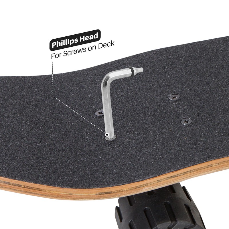 OAOJUBR Skate Wrench Tools, Multifunctional All-in-One Skateboard Wrench, 2-in-1 Portable