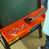 KidKraft Wooden Storage Easel with Dry Erase and Chalkboard Surfaces,