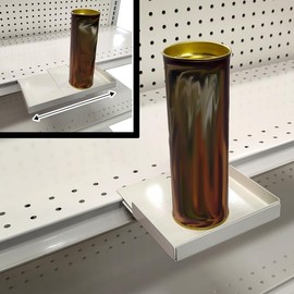 STORE FIXTURES DIRECT Gondola Shelf Extender, Adjustable Width Aisle Shelf That Attaches to Gondola Shelving, 20 Pack