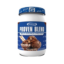 Gaspari Nutrition Proven Blend, Multi Source Protein Powder, Beef Protein Isolate, Whey Concentrate, and Whey Isolate, Builds Lean Muscle, 24g of Protein (28 Servings, Double Chocolate)