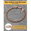 U7 Men Women Rose Gold Plated 5MM Wide Cuban Curb