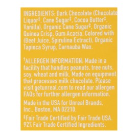 UD_Unreal Case of 6 5 oz Crispy Quinoa Chocolate Gems Dark Chocolate Grain Snacks