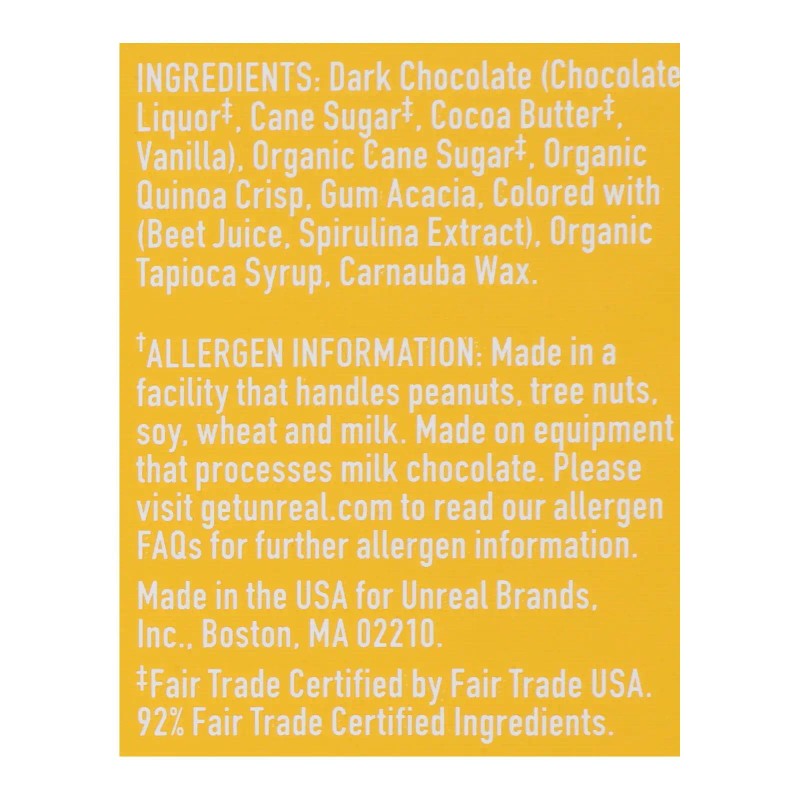 UD_Unreal Case of 6 5 oz Crispy Quinoa Chocolate Gems
