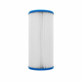 50 Micron 10 Inch x 4.5 Inch | 4-Pack Pleated Polyester Whole House Sediment Replacement Cartridge | Compatible with Pentek R50-BB, Hydronix SPC-45-1050 | Made in the USA, US Water Filters