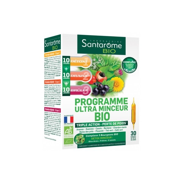 Santarome Bio Organic Ultra Slimming Program 30 Phials