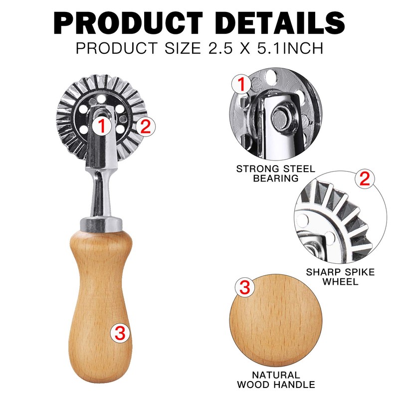 Pasta Maker Cutter Wheel - Pastry Cutter Wheel - Dough
