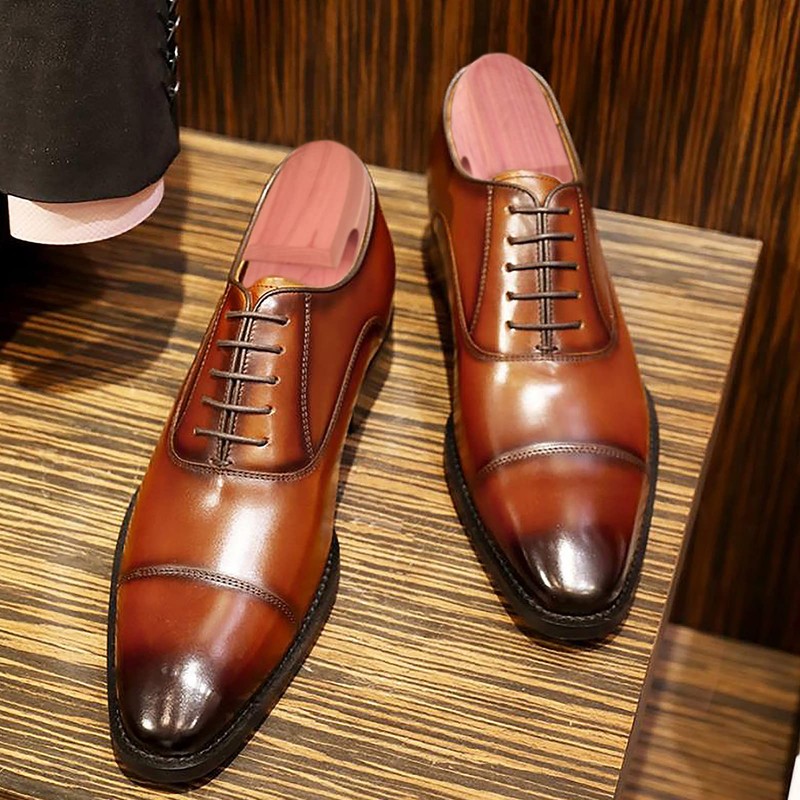 tongzaner Cedar Shoe Tree for Men, Adjustable Wooden Shoe Stretcher