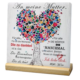 Sekesoer Mother's Day Gifts for Mum, Acrylic Plaque Decorative Sign, Gifts for Mum, Birthday Gifts for Mum from Daughter and Son, Mother's Day Gifts for the Best Mum