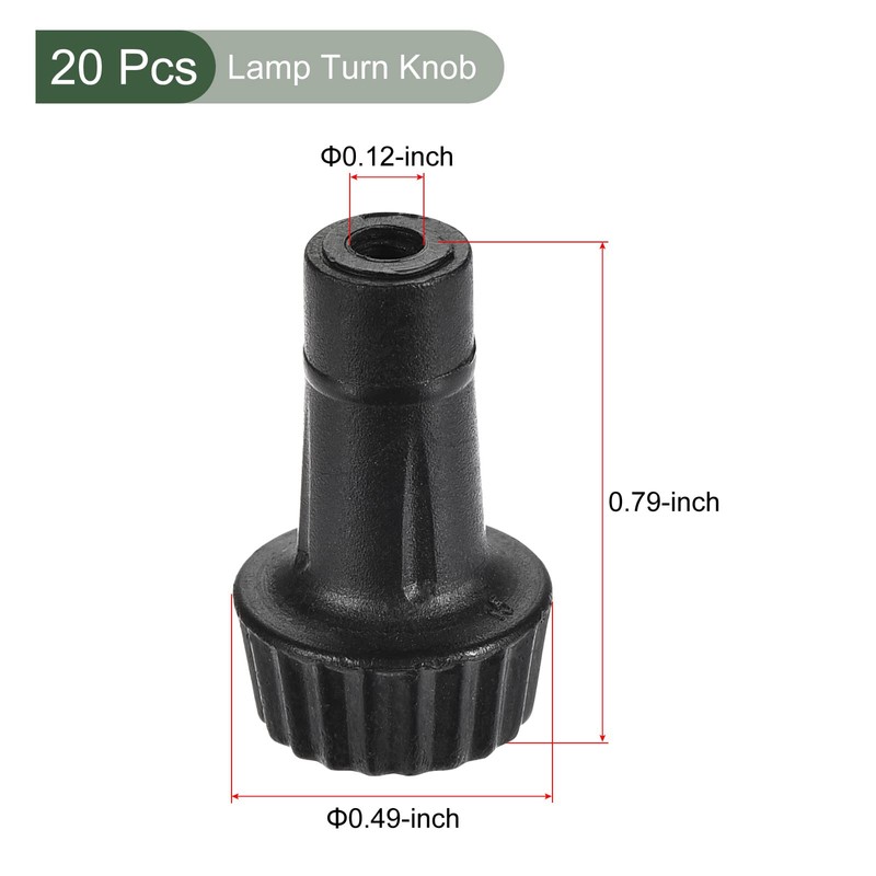 YOKIVE 20 Pack Replacement Lamp Turn Knob, ON/Off Light Turn