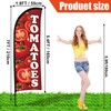 Buryeah 2 Sets Tomatoes Feather Flag Kit 7ft Tomatoes Fruit