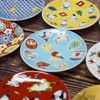 Stylish Kutani Ware Plate, Auspicious Bean Plate, Lucky Charm, Ceramic,