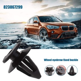 OTOTEC 50Pcs Car Interior Door Card Trim Panel Mounting Clips 823867299 Plastic Bumper Mudguard Fastener Rivet Retainer 51411973500