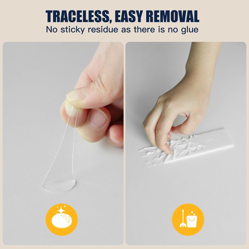 vimiroo Double Sided Sticky Tack, 75pcs Clear 0.5" Museum Putty,