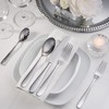 Hudson Essentials Premium 40 Piece Hammered Silverware Set, 18/10 Stainless