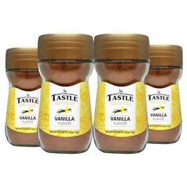Café Tastlé Natural Vanilla Flavored Instant Coffee, 4 Jars of 2.65 oz (10.60 Oz)