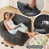 Hobestluk Bean Bag Chair Bean Bag Sofa with Fluffy Cover