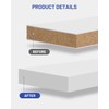 FAKILO Melamine Edge Banding, White Pre-glued Veneer Edge Banding for
