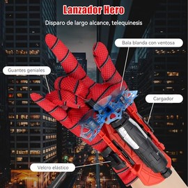 LUHI 2PCS Hero Launcher,Hero Launcher,Lanzador de arañas,Lanza telarañas,Los Juguetes catapulta con Ventosa Son un estupendo Regalo de cumpleaños y Na