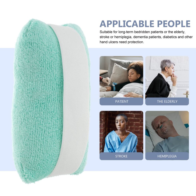 EXCEART Palm Grip Hand Contracture Cushion with Elastic Band Anti-Microbial