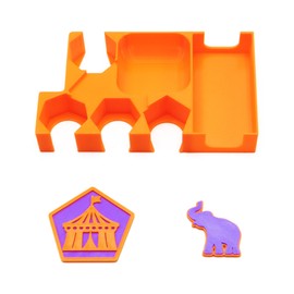 Scout Insert/Organiser, Starter Player Marker and Active Number Plate - Pack of 3 Board Game Accessories and 3D Expansions