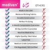 Mediven Plus Knee 20-30mmHg - Black(6wide-reg-ot-silic) by Mediven
