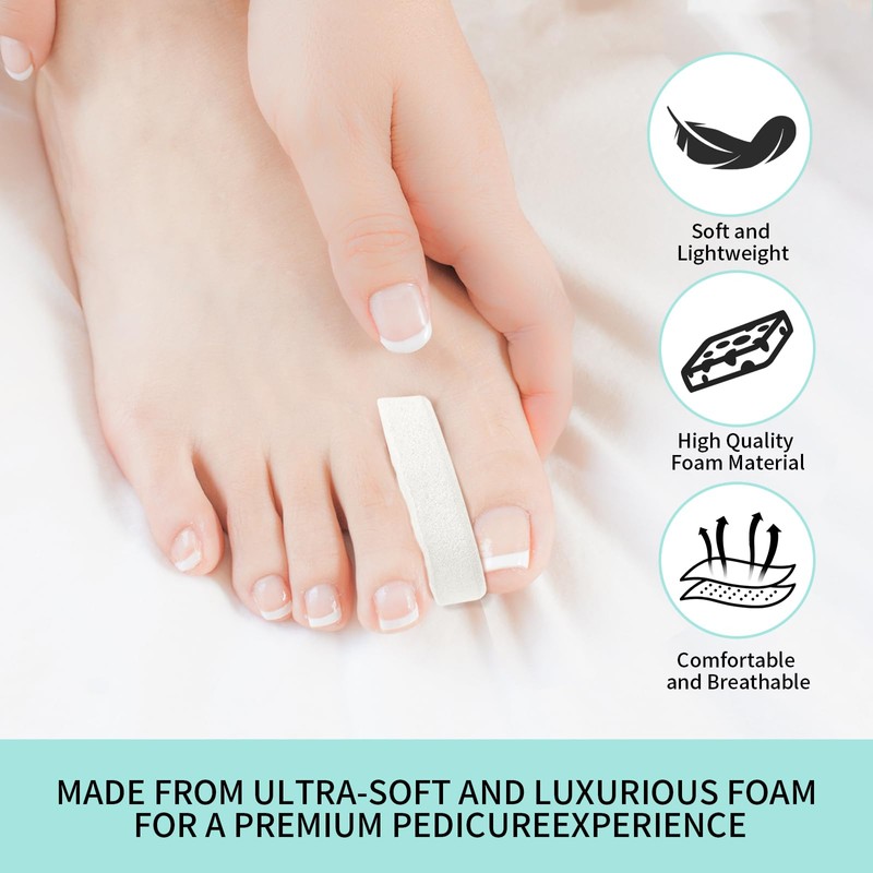 200 PCS Foam Toe Separators, Soft Toe Spacers for Women,