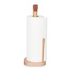 Relaxdays Standing Kitchen Roll Holder, Beech Wood, H x W