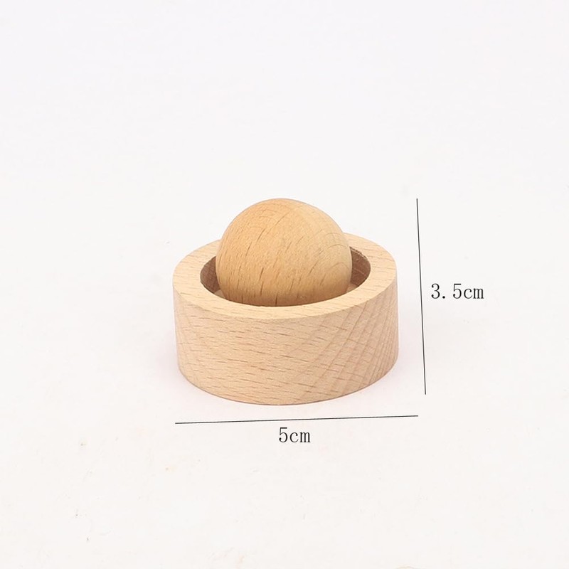 2 Pieces Wooden Essential Oil Diffusers Round Ball Aromatherapy Diffuser