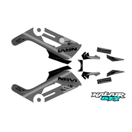 Kalair GFX Graphics Kit for Honda NAVI (2016-2022) Imperator Series Smoke 21 Mil - Dirt pit bike motorcycle stickers, dirtbike racing automotive decal motocross accessories no-plastics