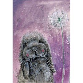ALEX CLARK Misty Rabbit Kitchen Tea Towel - 100% Cotton