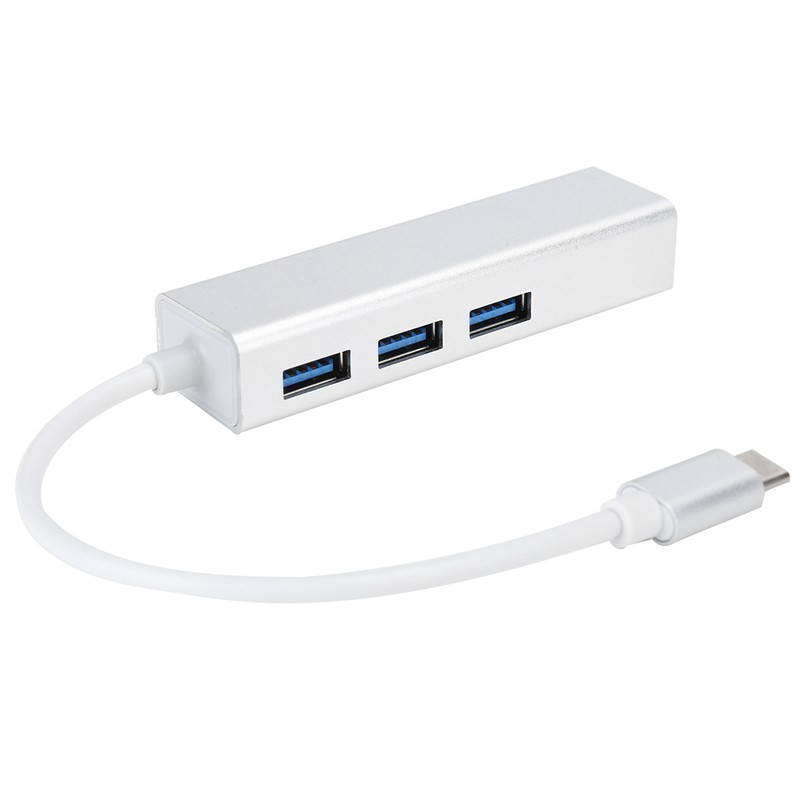 USB 3.0 to Ethernet Adapter with 3 Ports HUB Type