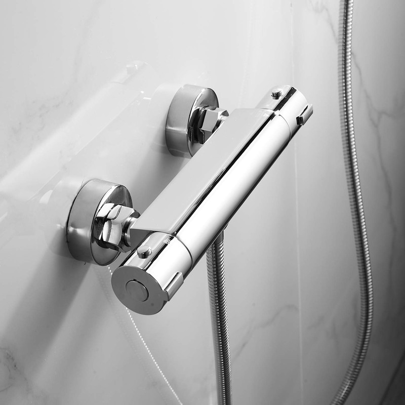2-Handle Thermostatic Shower Valve Trim Wall mount US STANDARD Plumbing,
