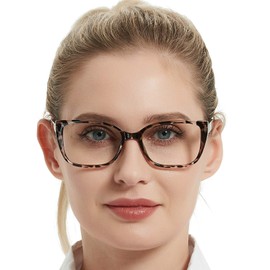 OCCI CHIARI Stylish Reading Glasses Women 1.5 1.0 2.0 2.5 3.0 3.5 4.0 5.0 6.0 (Leopard, 1.0)
