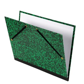 Canson Document Folder with 2 Corners and Elastic Fastener - 280x380 mm green