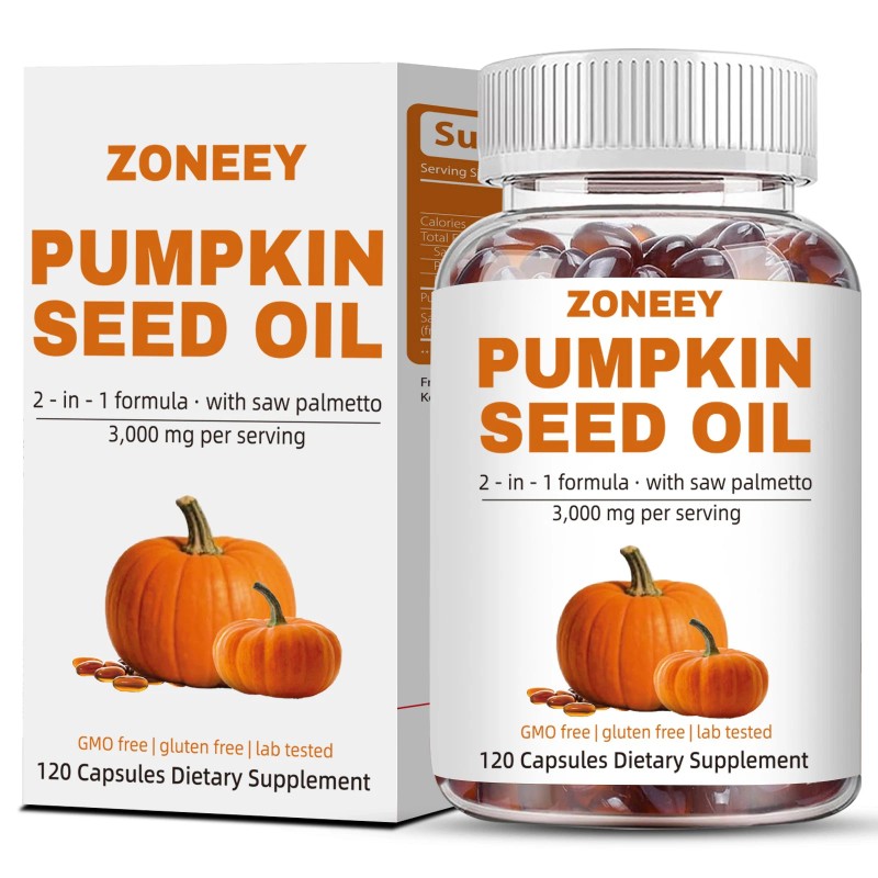 ZONEEY Pumpkin Seed Oil Saw Palmetto 3000 mg - Bladder